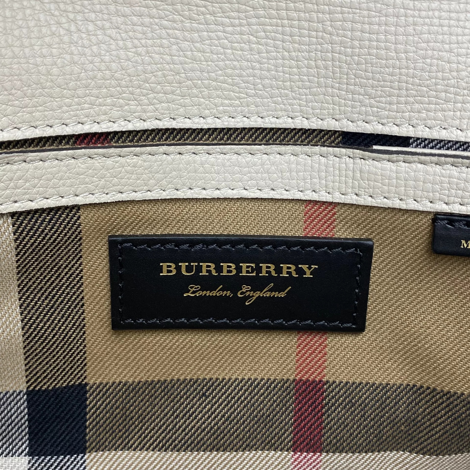 Bolsa Burberry Couro Nude