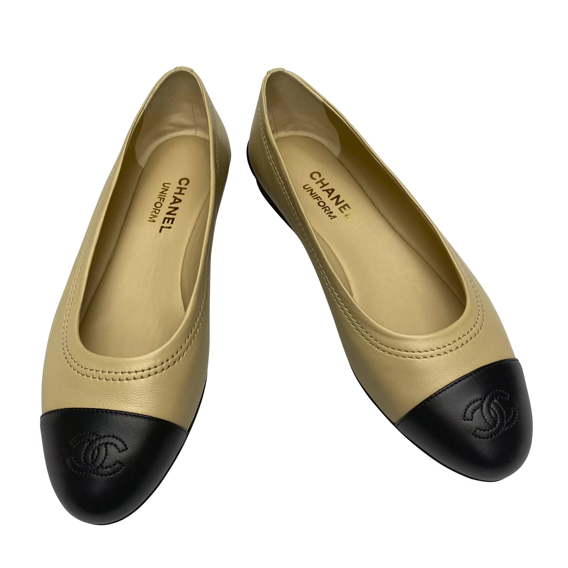 Sapatilha shop bicolor chanel