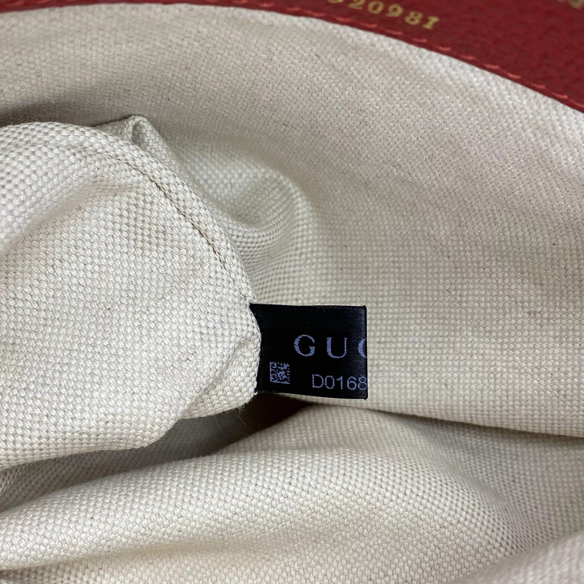 Bolsa Gucci Swing Tote Couro Vermelha