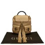 Mochila Gucci Bamboo Couro Bege