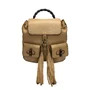 Mochila Gucci Bamboo Couro Bege