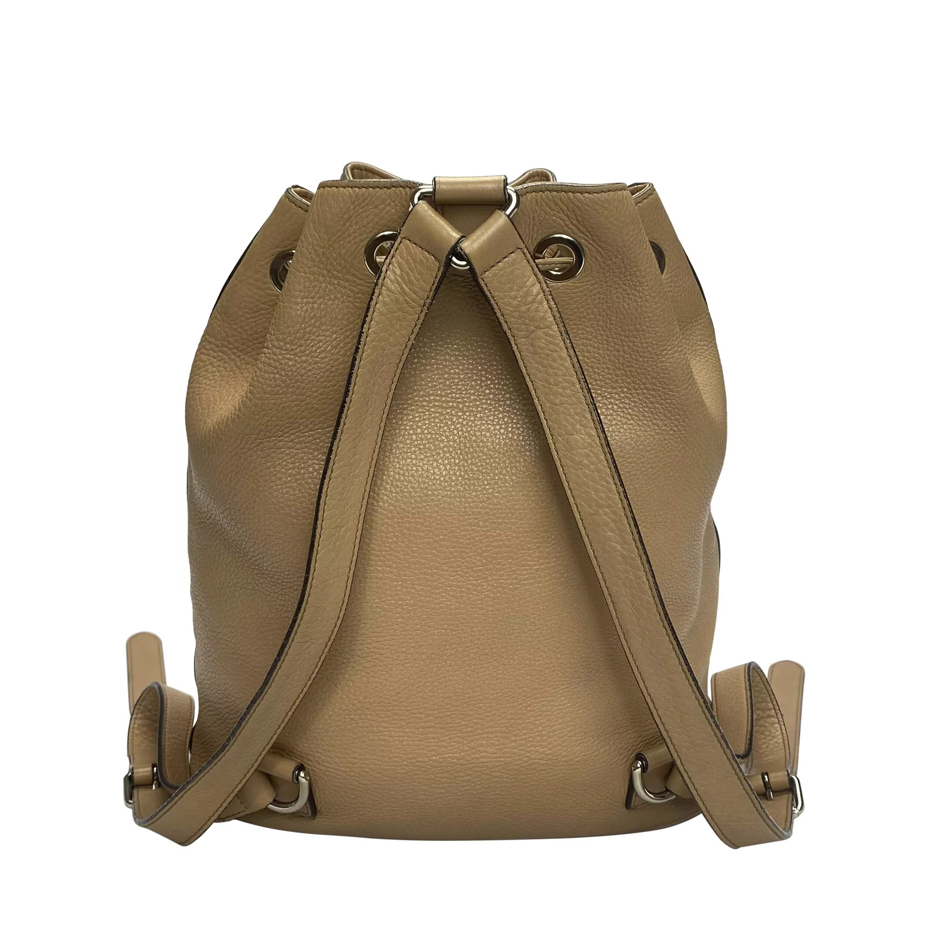 Mochila Gucci Soho Drawstring Bege